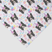 Border Collie Birthday Tissue Paper in White 薄葉紙 (詳細)