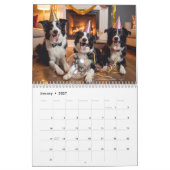 Border Collie Calendar カレンダー (1月 2027)