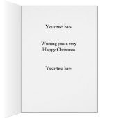 Border collie 'Cheese Tax' Christmas card (内側 (右))