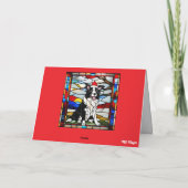 Border Collie Christmas Cookie Card カード (裏面)