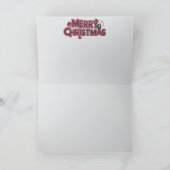 Border Collie Christmas Cookie Card カード (内部)