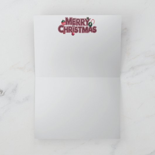 Border Collie Christmas Cookie Card カード (内部)