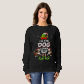 Border Collie Christmas I'm The Dog Elf スウェットシャツ (正面フル)