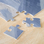 Border Collie Christmas Red Truck Holiday ジグソーパズル (側面)