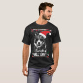 Border Collie Christmas Tシャツ (正面フル)