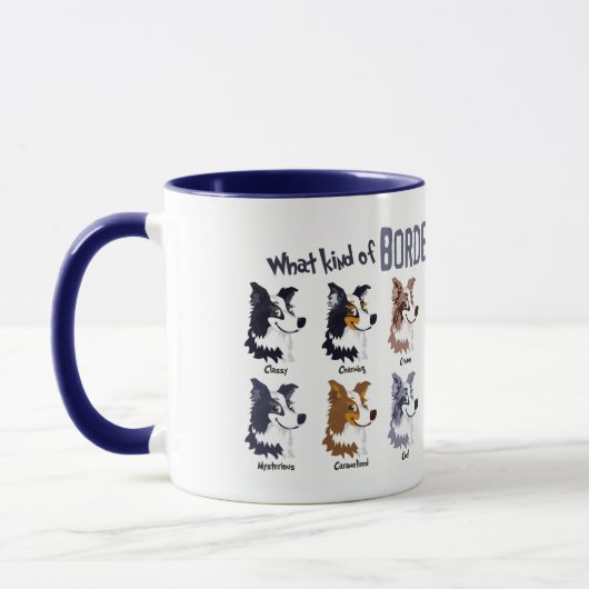 Border Collie colors - Mug マグカップ (左)