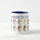 Border Collie colors - Mug マグカップ (中央)