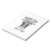 Border Collie Dad Life Is Ruff Vintage Shirt Desig ノートパッド (回転)