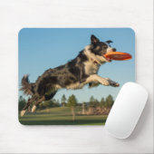 Border Collie Disc Golf Mousepad マウスパッド (マウス)