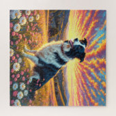 Border Collie Dog ジグソーパズル (横)