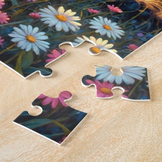 Border Collie Dog ジグソーパズル (側面)