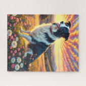 Border Collie Dog ジグソーパズル (横)