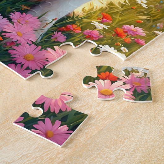 Border Collie Dog ジグソーパズル (側面)