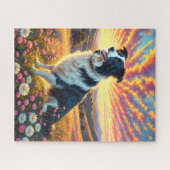 Border Collie Dog ジグソーパズル (横)