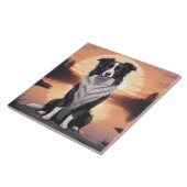 Border Collie Dog タイル (側面)