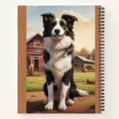Border Collie Dog ノートブック (裏面)