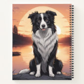 Border Collie Dog ノートブック (裏面)