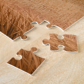 Border Collie Dog and Red Barn Ranch ジグソーパズル (側面)