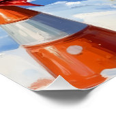 Border Collie Dog Christmas Snow Agility Fun ポスター (コーナー)