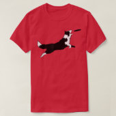 Border Collie Dog Fetch Frisbee Dog Lover Gift Tシャツ (デザイン正面)