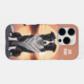 Border Collie Dog iPhoneケース (裏面横)