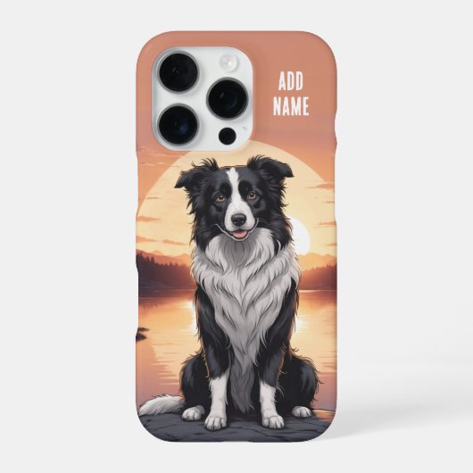 Border Collie Dog iPhoneケース (裏面)