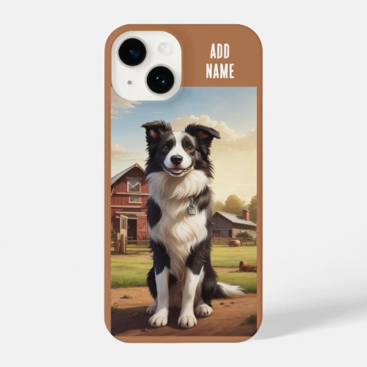 Border Collie Dog iPhoneケース (裏面)
