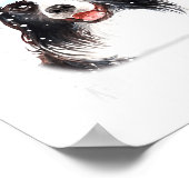 Border Collie Dog Santa Christmas Lights Xmas Boys ポスター (角)