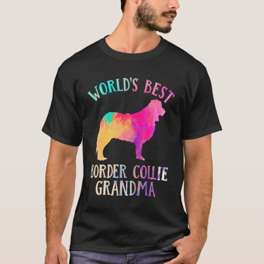 Border Collie Dog  Worldu2019s Best Border Collie  Tシャツ (正面)