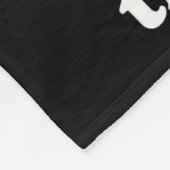 Border Collie Dont Cross The Border  フリースブランケット (角)