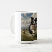 Border Collie Elegant Breed Coffee Mug コーヒーマグカップ (正面左)