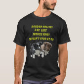 Border Collie French Fries Tシャツ (正面)