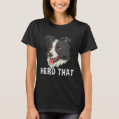 Border Collie Herd the Tシャツ (正面)