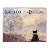 Border Collie in Landscape Calendar カレンダー (カバー)