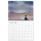 Border Collie in Landscape Calendar カレンダー (1月 2027)