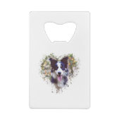 Border Collie Lover Design クレジットカード栓抜き (裏面)
