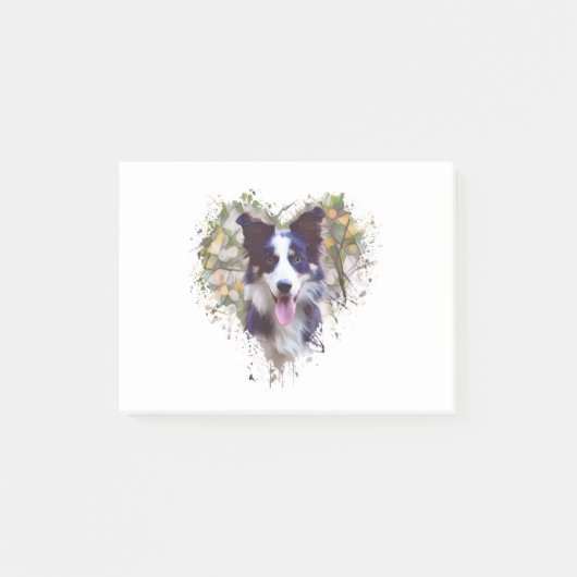 Border Collie Lover Design ポストイット (正面)