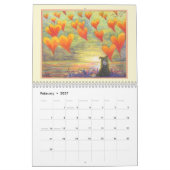 Border Collie Magic wall calendar, picture a month カレンダー (2月 2027)
