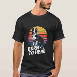 Border Collie Metal Herding Sheep Collie Owner Tシャツ