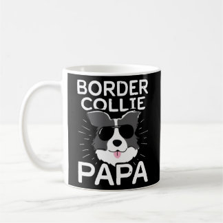 Border Collie Papa Funny For Dog Lovers Father's コーヒーマグカップ