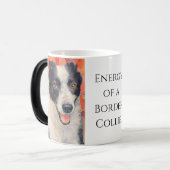 Border Collie Portrait Digital Painting モーフィングマグカップ (正面左)