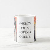 Border Collie Portrait Digital Painting モーフィングマグカップ (中央)