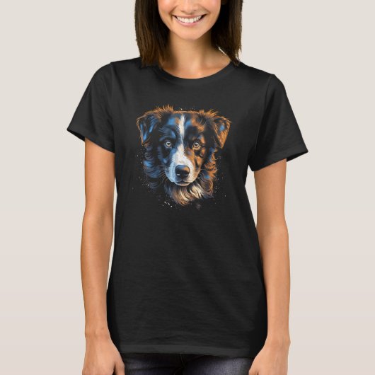 Border Collie Puppy Australian Shepherd Dog Dogs G Tシャツ (正面)