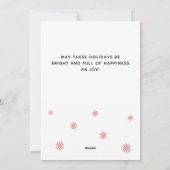 Border Collie Red Heart Bandana Christmas シーズンカード (裏面)