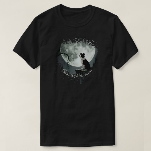 Border Collie Sophistication Tシャツ (デザイン正面)