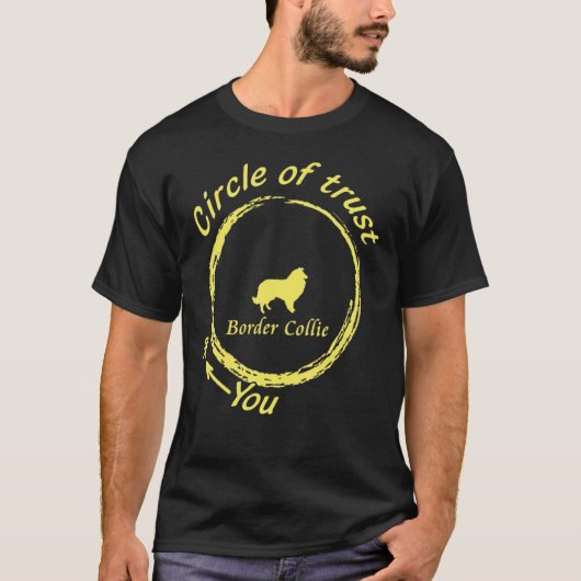 Border Collie T-shirt Border Collie Circle of Tru Tシャツ (正面)