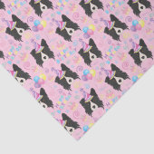 Border Collie Tissue Paper in Pink 薄葉紙 (詳細)