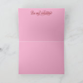 Border Collie Valentine Card シーズンカード (内部)