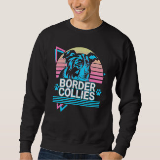 Border Collies Retro スウェットシャツ