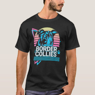 Border Collies Retro Tシャツ